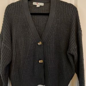 Chunky knit crop cardigan